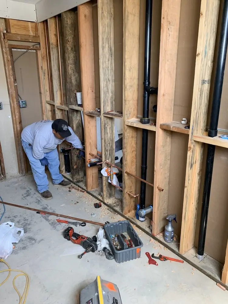 Commercial rough-in plumbing for Trenchless Sewer Repair in Cypress